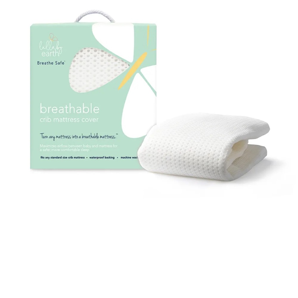 Lullaby Earth Breathe Safe Crib Mattress Cover (New)